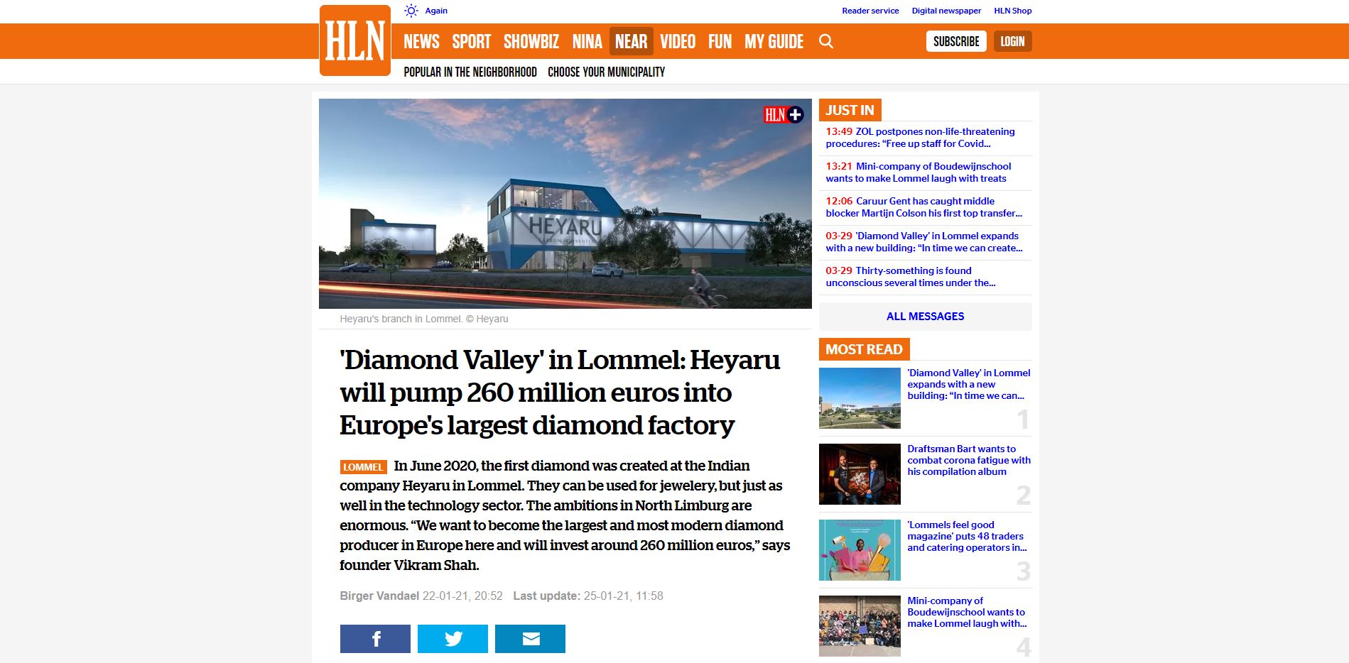 HLN – Diamond Valley in Lommel<br />

