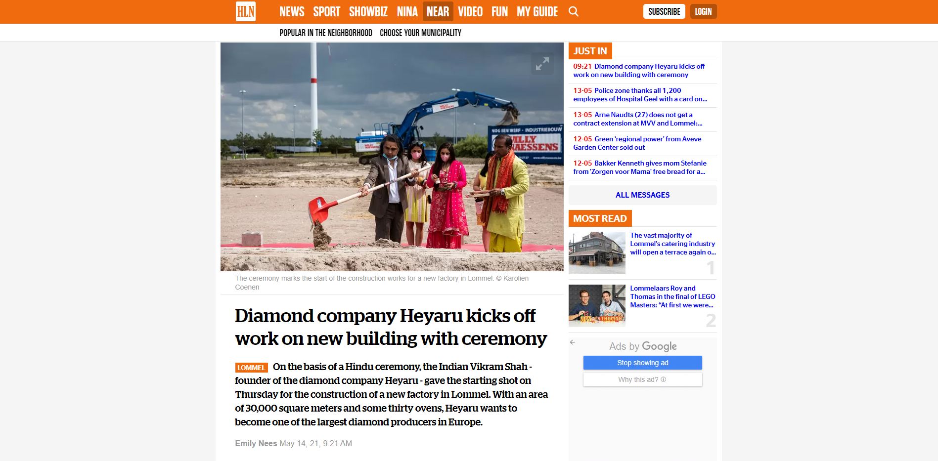 Diamond company Heyaru in Lommel